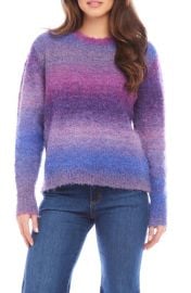 Karen Kane Ombré Stripe Bouclé Sweater at Nordstrom