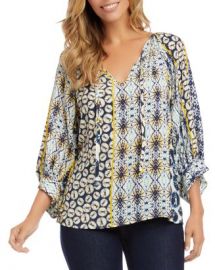 Karen Kane Peasant Top Women - Bloomingdale s at Bloomingdales