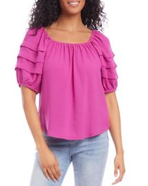 Karen Kane Pleated Sleeve Top Bloomingdales at Bloomingdales