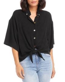 Karen Kane Relaxed Tie Front Shirt   Bloomingdales at Bloomingdales