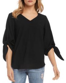 Karen Kane Tie-Sleeve Top Women - Bloomingdale s at Bloomingdales