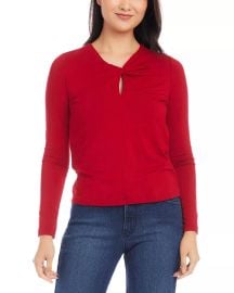 Karen Kane Twisted Neck Keyhole Top Bloomingdales at Bloomingdales