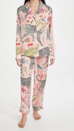 Karen Mabon Snow Leopard Long Pajama Set at Shopbop