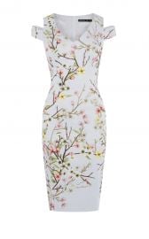 Karen Millen Blossom Print Pencil Dress at Karen Millen