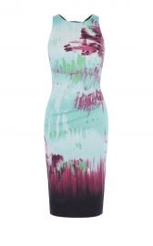 Karen Millen Brushstroke Stretch Pencil Dress at Karen Millen