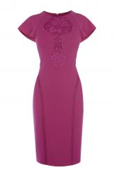 Karen Millen Floral Lace Panel Pencil Dress at Karen Millen