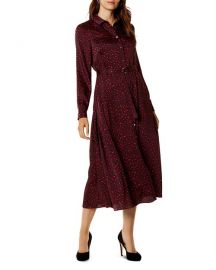 Karen Millen Leopard Print Maxi Shirt Dress at Bloomingdales