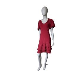 Karen Millen Pink Pleated Hem Dress Size 3 Lucille Golden Vintage LLC at Lucille Golden Vintage