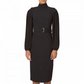 Karen Millen Pleated Drama Sleeve Dress at Brand Alley