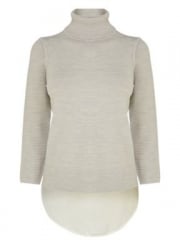 Karen Millen Texture Stitch Roll Neck Sweater at House of Fraser