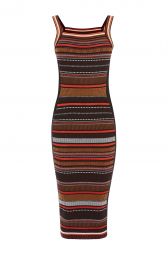 Karen Millen Texture Stripe Knit Dress at Karen Millen