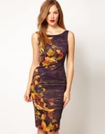 Karen Millen floral pencil dress at Asos