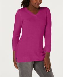 Karen Scott Vneck sweater at Macys