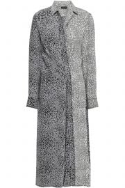 Karen leopard-print silk midi shirt dress at The Outnet