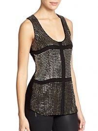 Karina Grimaldi - Lugo Beaded Silk Tank Top at Saks Fifth Avenue