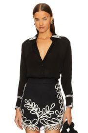 Karina Grimaldi Morena Embroidered Blouse at Revolve