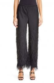 Karis Feather Trim Pants at Nordstrom