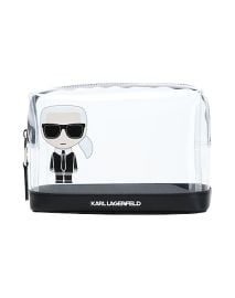 Karl Lagerfeld PVC Karlito Print Cosmetic Pouch at Yoox