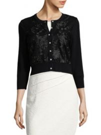 Karl Lagerfeld Paris - Embroidered Buttoned Cardigan at Saks Off 5th