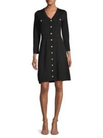 Karl Lagerfeld Paris Faux Pearl Button Knit Dress TheBay at The Bay