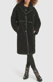 Karl Lagerfeld Paris Faux Shearling Coat at Nordstrom