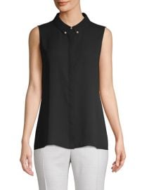 Karl Lagerfeld Paris Sleeveless Faux Pearl-Embellished Top on SALE at Saks Off 5th