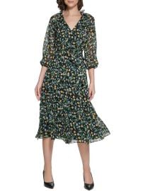 Karl Lagerfeld Paris Womens Chiffon Calf Midi Dress Shop Premium Outlets at Shop Simon