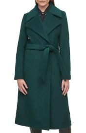 Karl Lagerfeld Paris Wool Blend Wrap Coat at Nordstrom