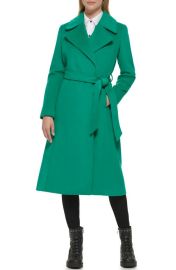 Karl Lagerfeld Paris Wool Blend Wrap Coat at Nordstrom