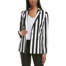 Karl Lagerfeld Striped Blazer - Overstock - 33099188 at Overstock