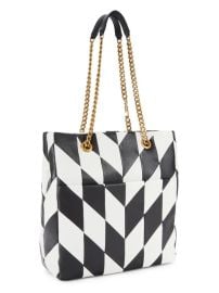 Karl Lagerfield Colorblock Geometric Leather Shoulder Bag at Saks Off 5th