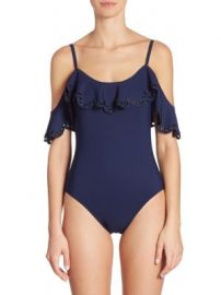 Karla Colletto Swim - Temptation Grommeted One-Piece Swimsuit at Saks Fifth Avenue