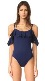 Karla Colletto Temptation Cold Shoulder Maillot at Shopbop