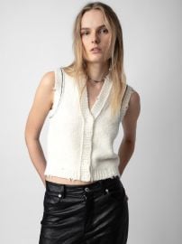 Karry Cardigan cardigan beige women ZadigampVoltaire at Zadig & Voltaire