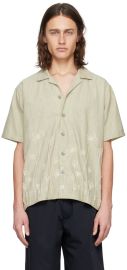 Kartik Research Green Faux Pearl Shirt at ssense