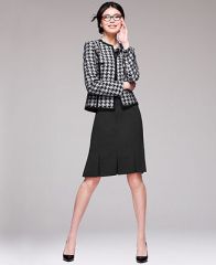 Kasper Collarless Houndstooth Jacket - Wear to Work - Women - Macys at Macys