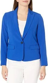 Kasper Women39s Crepe Single Button Jacket at  Womens Clothing store at Amazon