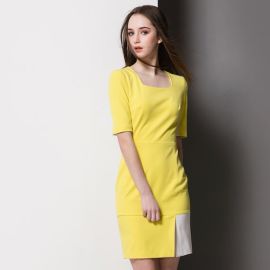 Kate Middleton Dress Mod 60s Dress Yellow Colorblock -  at Etsy