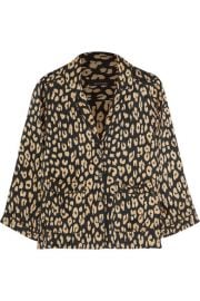 Kate Moss for Equipment   Lake leopard-print washed-silk pajama shirt at Net A Porter