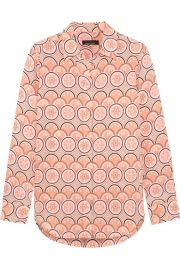 Kate Moss for Equipment   Slim Signature printed washed-silk shirt at Net A Porter