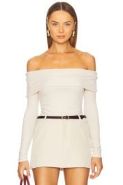 Kate Off Shoulder Knit Top at Revolve