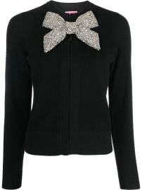 Kate Spade Crystal bow-embellished Wool Cardigan - at Farfetch