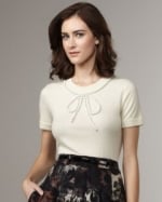 Kate Spade Ellis bow sweater top at Neiman Marcus