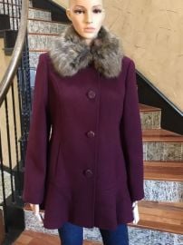 Kate Spade Fur Collar Coat at eBay