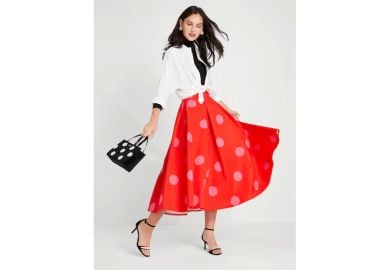 Kate Spade Giant Dot Faille Skirt at Kate Spade