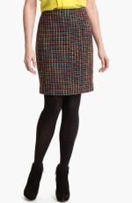 Kate Spade Judy tweed skirt on The Mindy Project at Nordstrom