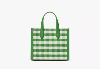 Kate Spade Manhattan Gingham Tweed Fabric Small Tote at Kate Spade