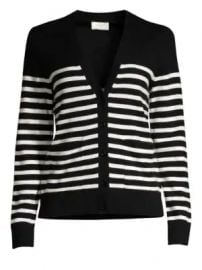 WornOnTV: Sara’s black striped cardigan with heart patch elbows on The ...