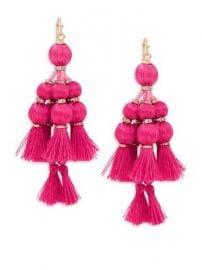 Kate Spade New York - Pretty Poms Tassel Statement Earrings at Saks Fifth Avenue