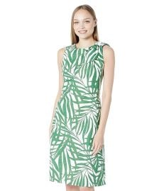 Kate Spade New York Palm Fronds Knot Shoulder Dress com at Zappos